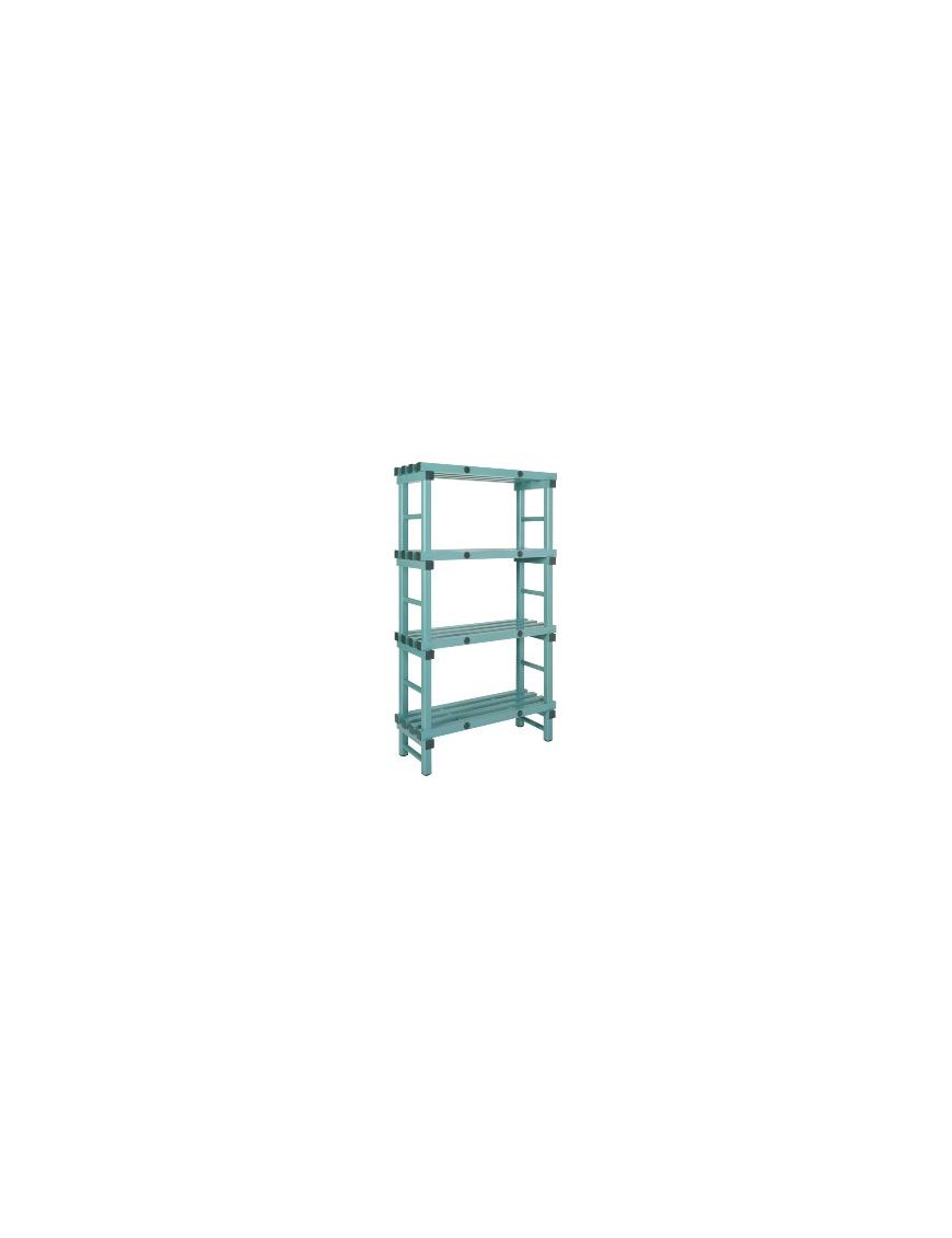 Rayonnage gamme euro 100 x 40 cm, 4 niveaux, hauteur 175 cm