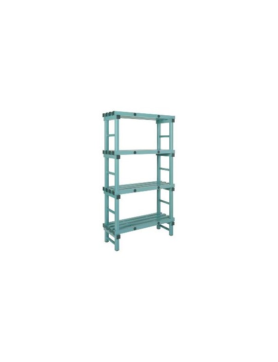 Rayonnage gamme euro 100 x 40 cm, 4 niveaux, hauteur 175 cm