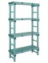 Rayonnage gamme euro 100 x 50 cm, 4 niveaux, hauteur 175 cm