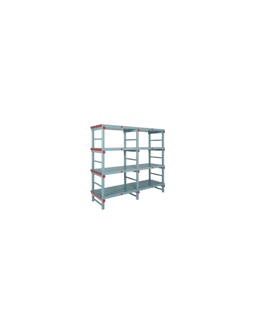 Rayonnage gamme euro 150 x 50 cm, 4 niveaux, hauteur 175 cm