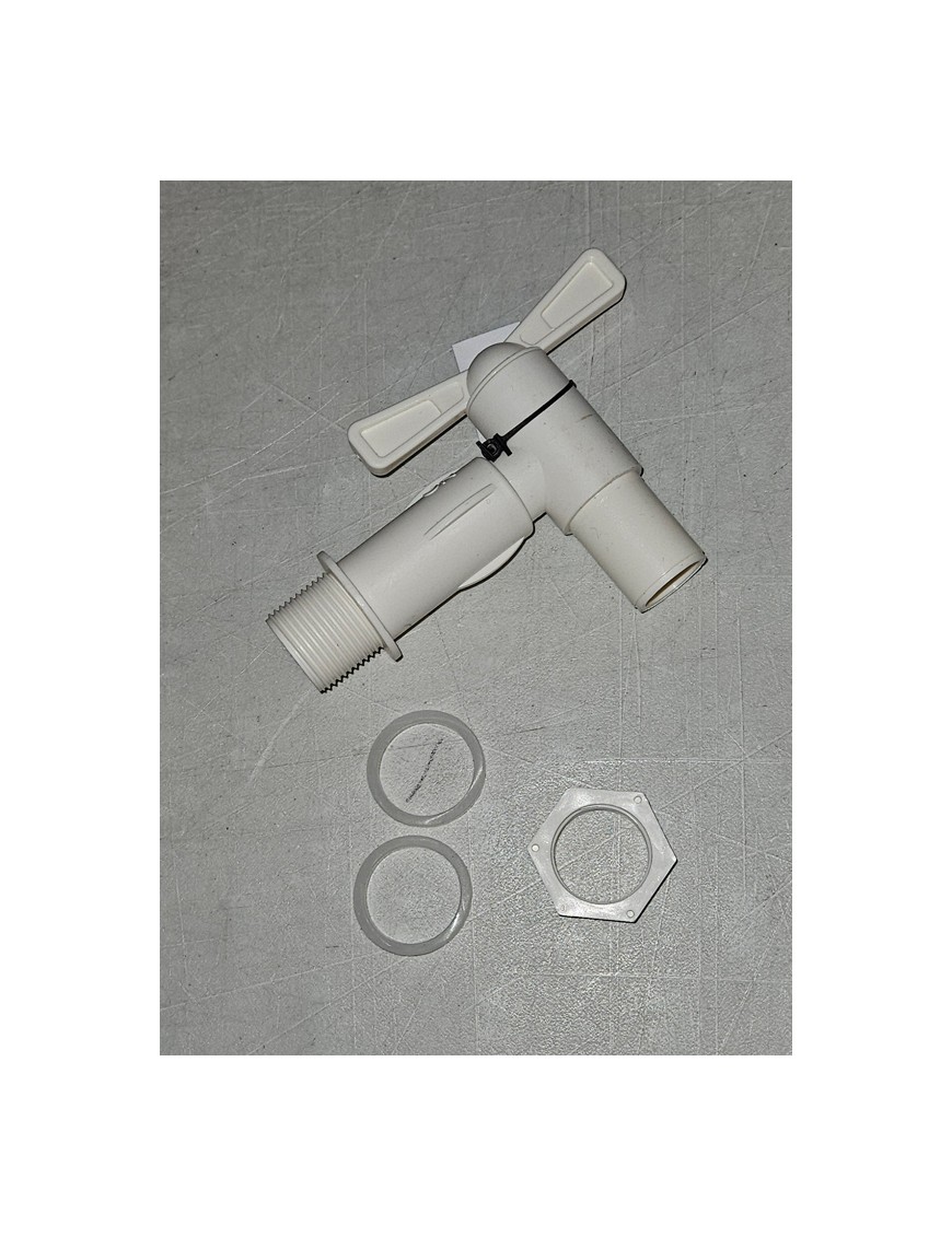 ROBINET BLANC PUISAGE PLASTIQUE CUVE 1⁄4 TOUR 20X27