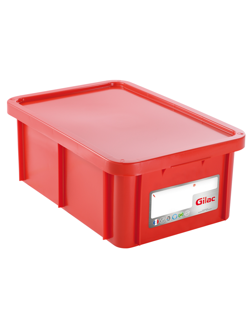 Bac renforcé HACCP 600 x 400 + couvercle