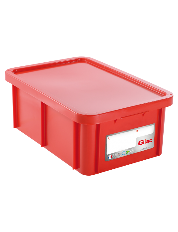 Bac renforcé HACCP 600 x 400 + couvercle