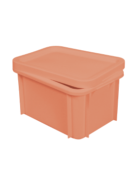 Bac renforcé avec couvercle 400 x 300 15 L - terracotta