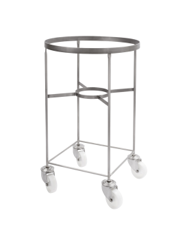 Chariot pour bac grand volume hémisphérique - inox