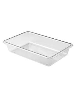Bac plat ABS transparent