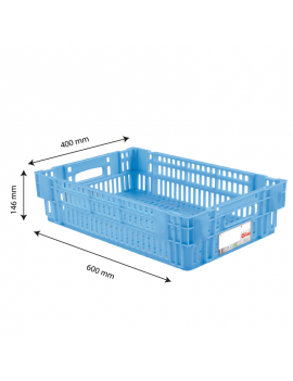 Caisse ajourée 600x400x146 mm - HACCP - 27 L