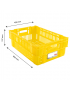 Caisse ajourée 600 x 400 x 197 mm - HACCP - 37 L