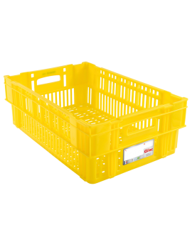 Caisse ajourée 600 x 400 x 197 mm - HACCP - 37 L