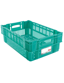 Caisse ajourée 600 x 400 x 197 mm - HACCP - 37 L