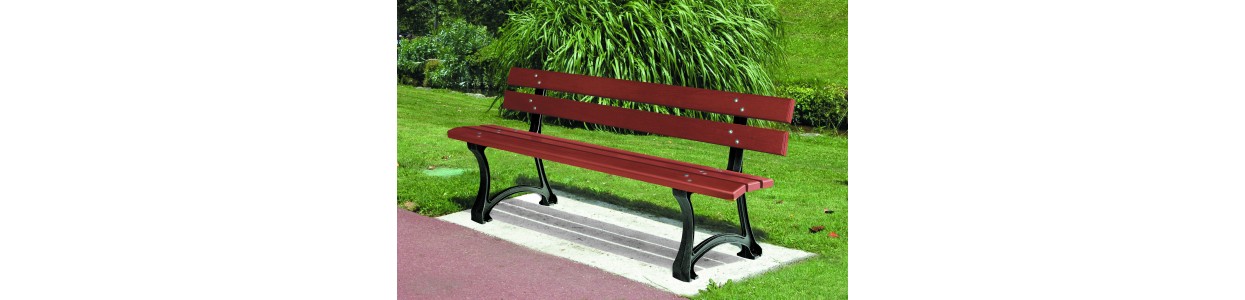 banc, banquette et fauteuil pour collectivité.